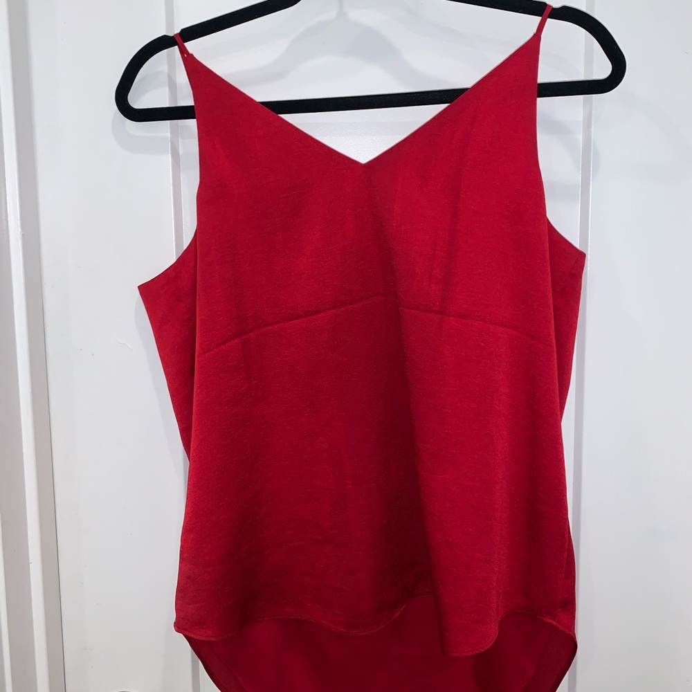 Express basic red silk cami - Picture 3 of 3